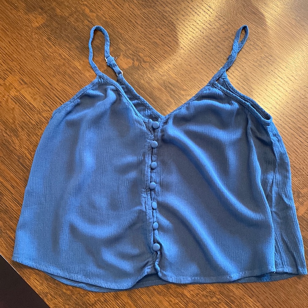 button front tank top